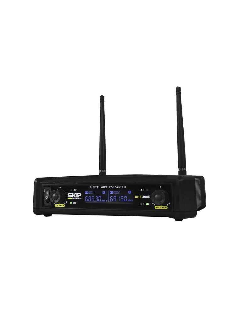 UHF 300D Micrófono Doble Inalámbrico SKP 3