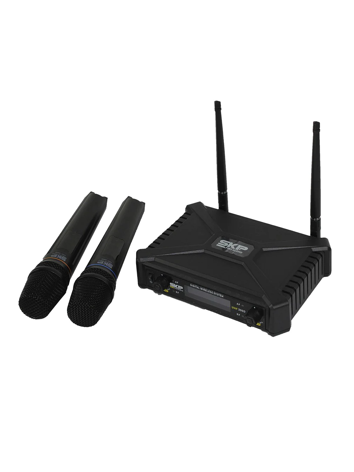 UHF 300D Micrófono Doble Inalámbrico SKP 1
