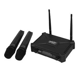 UHF 300D Micrófono Doble Inalámbrico SKP