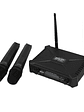 UHF 300D Micrófono Doble Inalámbrico SKP - Miniatura 1
