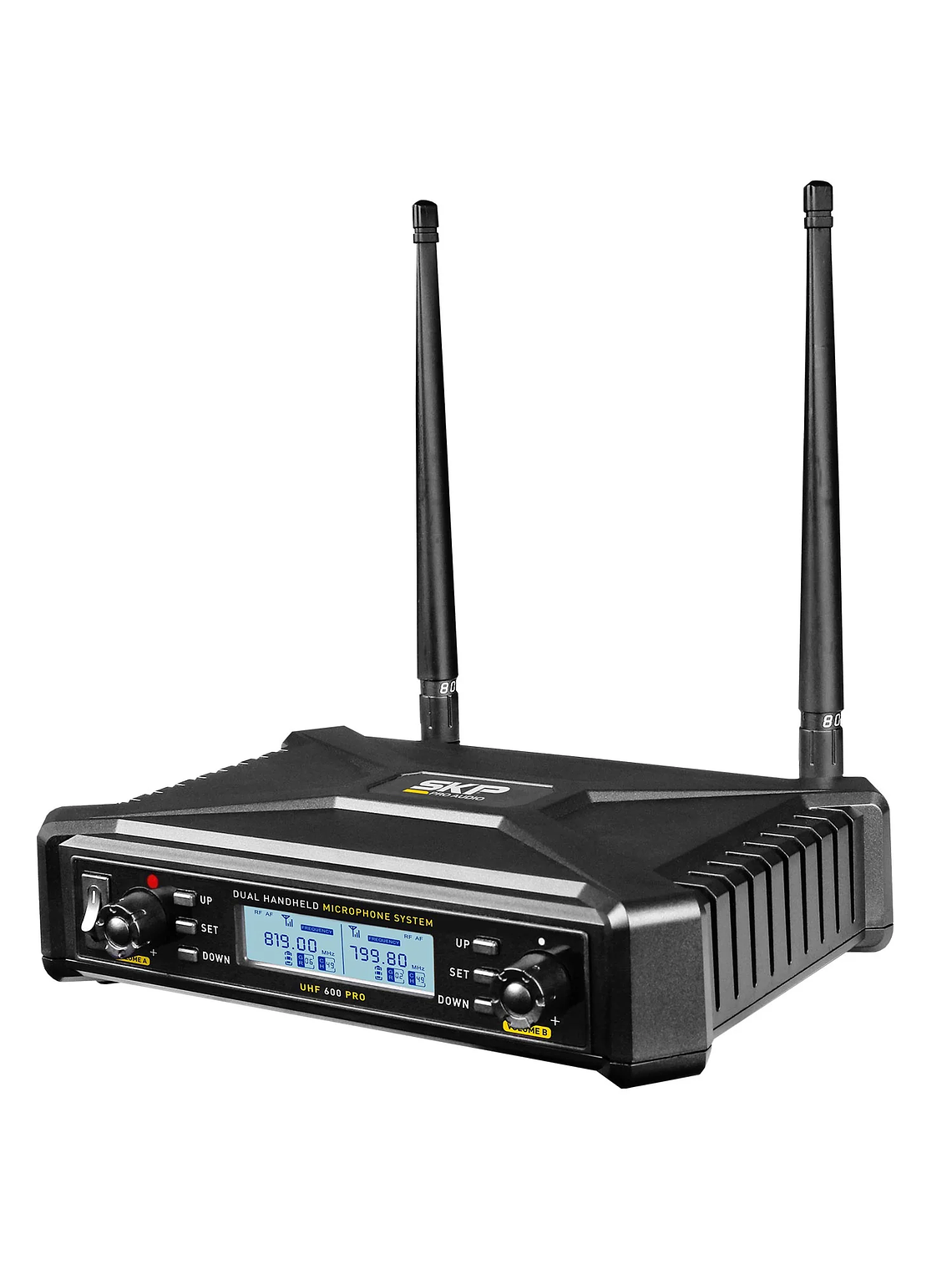 UHF 600 Pro Micrófono Inalámbrico Doble SKP 2
