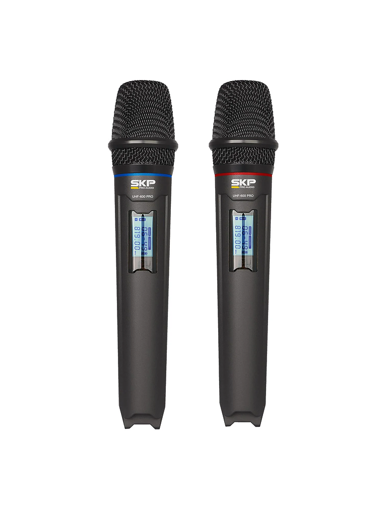 UHF 600 Pro Micrófono Inalámbrico Doble SKP 4