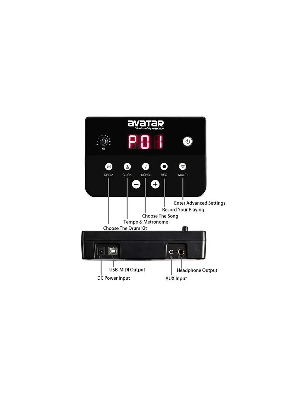 Batería electrónica Avatar SD61-5 4