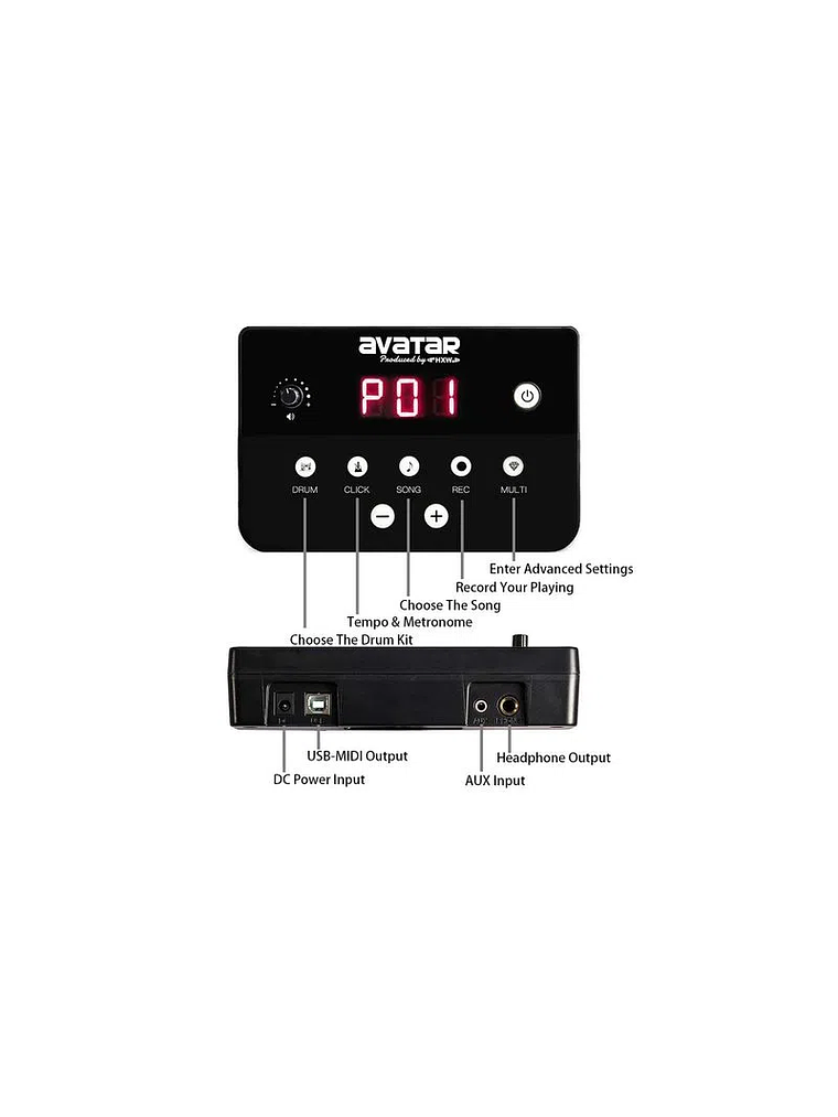 Batería electrónica Avatar SD61-5 4