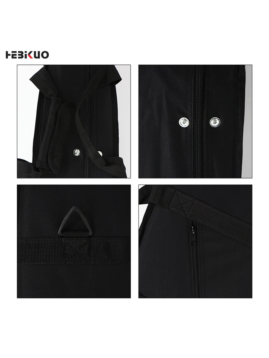 BB02 Softcase Guitarra Acústica Negro HEBIKUO 4