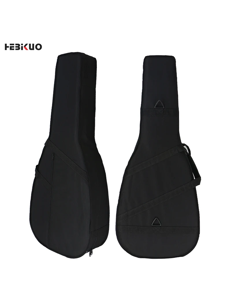 BB02 Softcase Guitarra Acústica Negro HEBIKUO 5