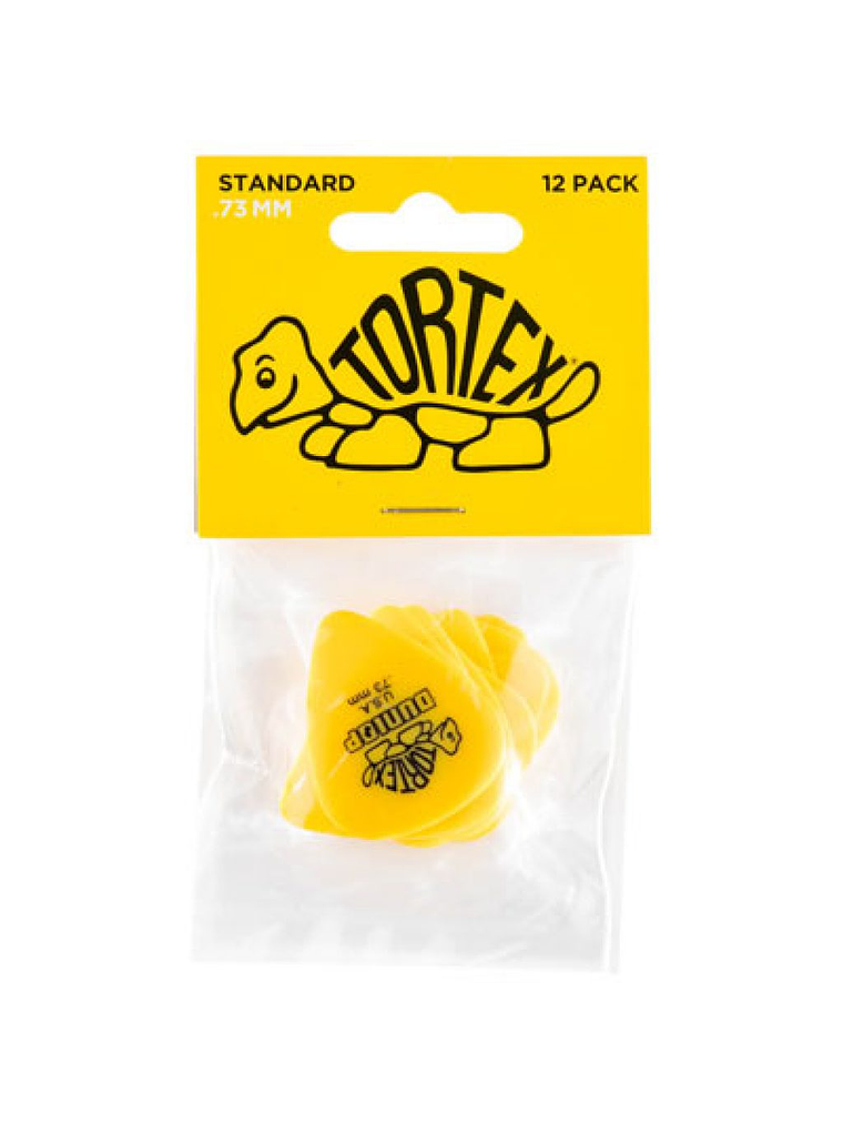 418P.73 Pack 12 Uñetas Tortex 0,73mm DUNLOP  2