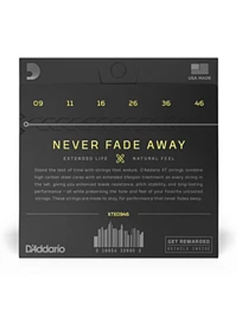 XTE0946 CUERDAS GUITARRA ELEC 009-046 SUPER LIGHT DADDARIO  3