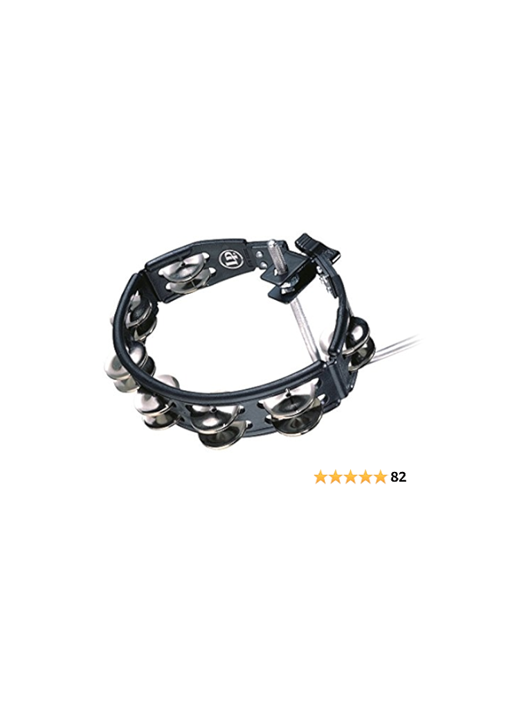 Cyclops Mounted Tambourine Black Steel - LP 2