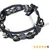 Cyclops Mounted Tambourine Black Steel - LP