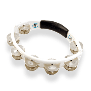 Cyclops Handheld Tambourine White Stell - LP
