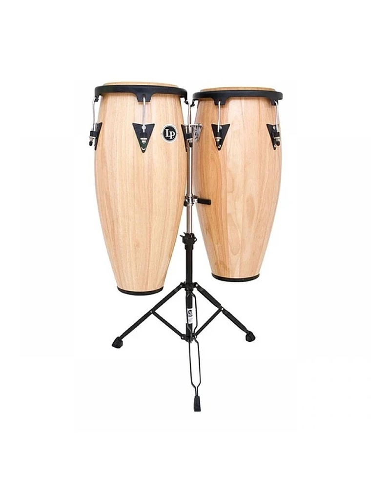 Congas C/Atril LP City 11-12 Natural Wood - LP 1