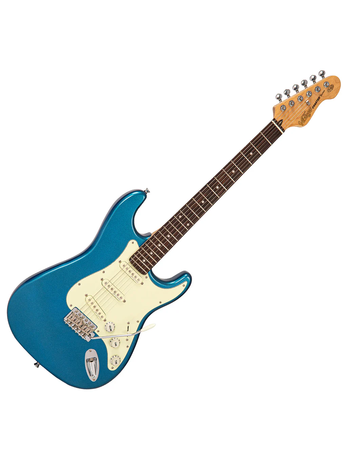 Guitarra Electrica V60 Coaster Blue Candy Apple Vintage 1