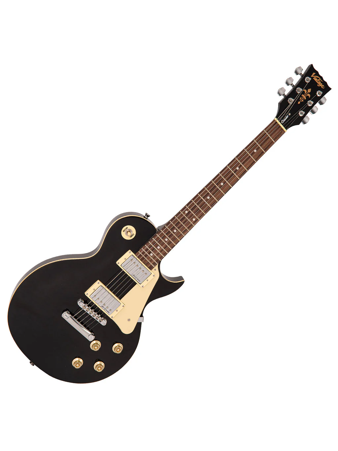 Guitarra Eléctrica Coaster V10 Negra Vintage 1