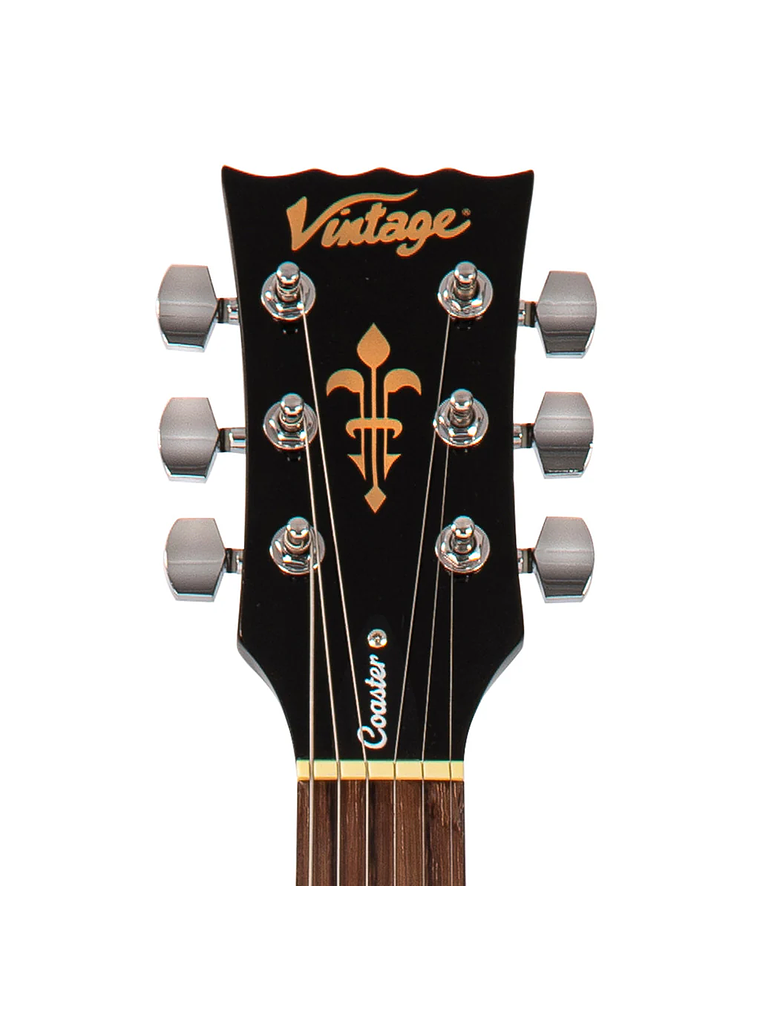 Guitarra Eléctrica Coaster V10 Negra Vintage 5