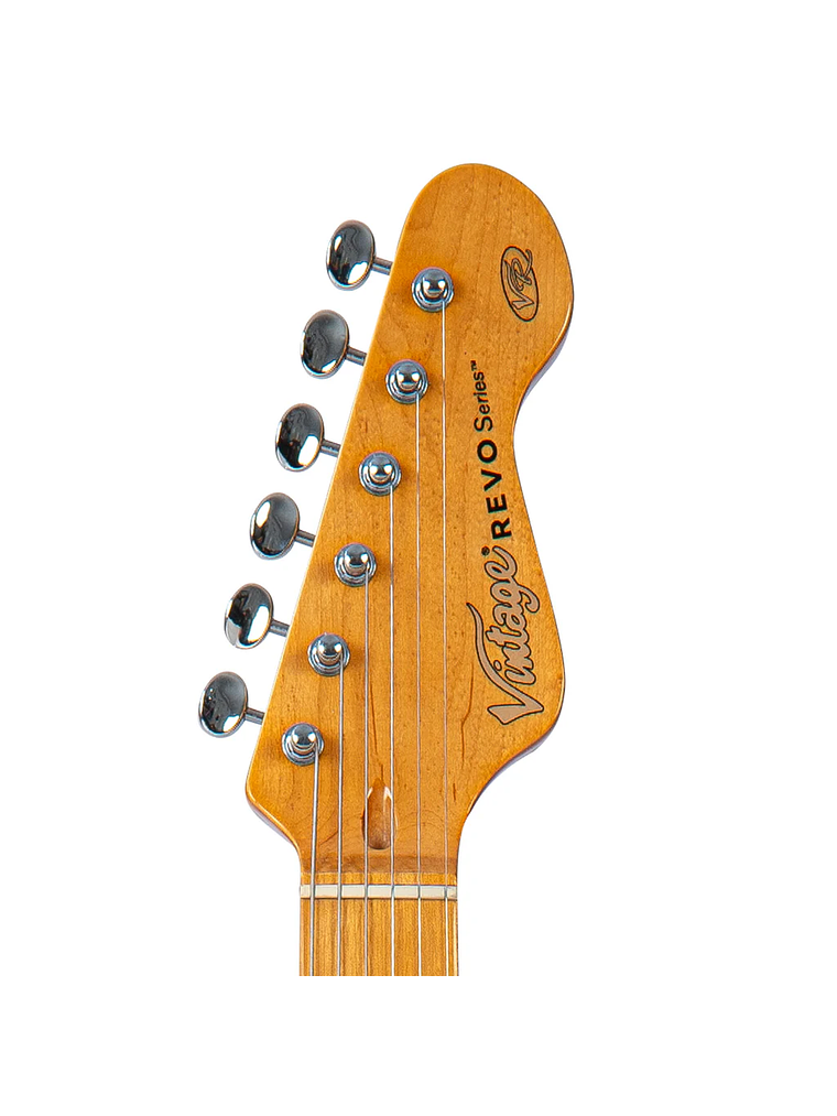 Guitarra Eléctrica REVO Series 'Colt HH Twin Verde Sherwood Metalizado Vintage 6