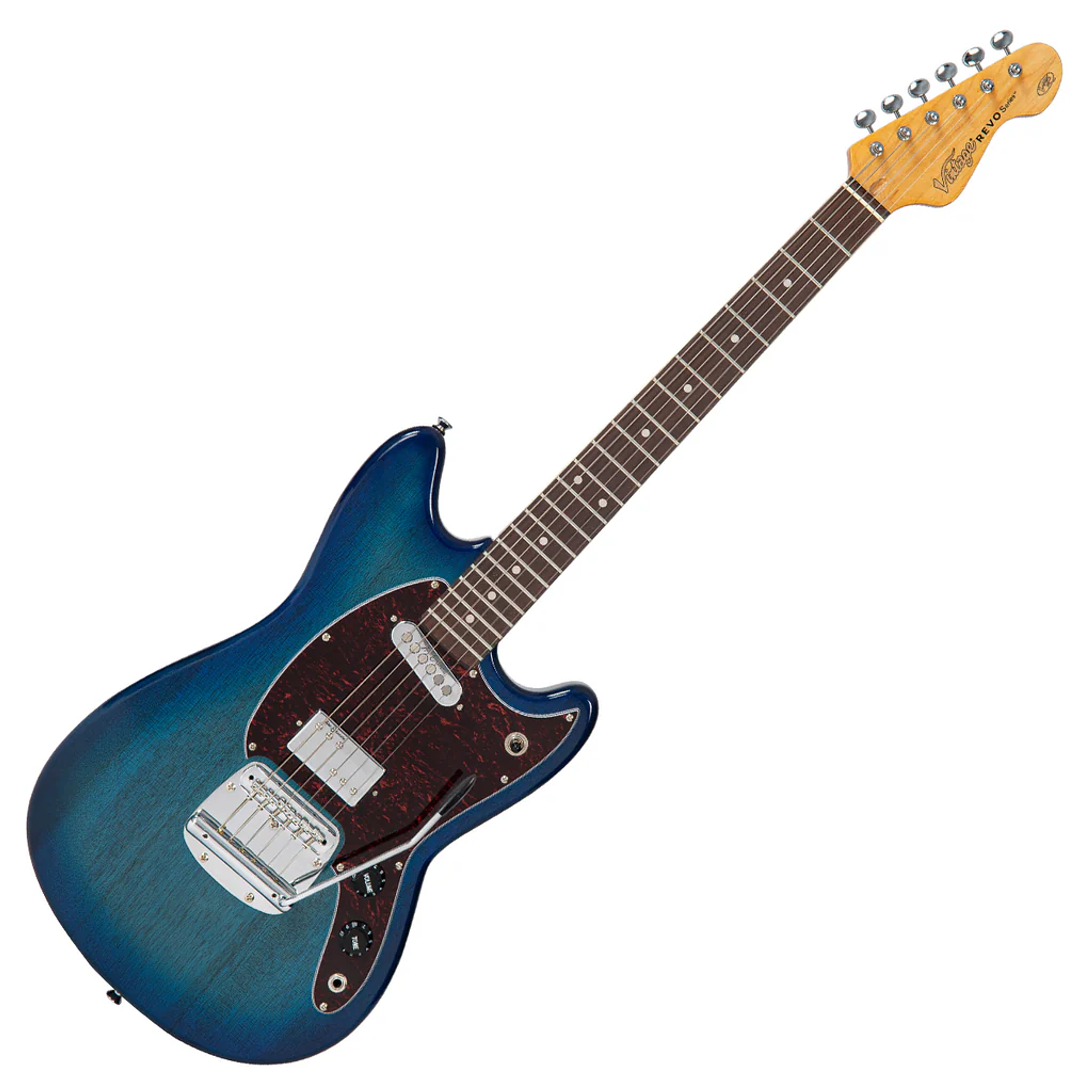 Guitarra Eléctrica vintage REVO Series 'Colt' HS Duo-Blueburst Vintage