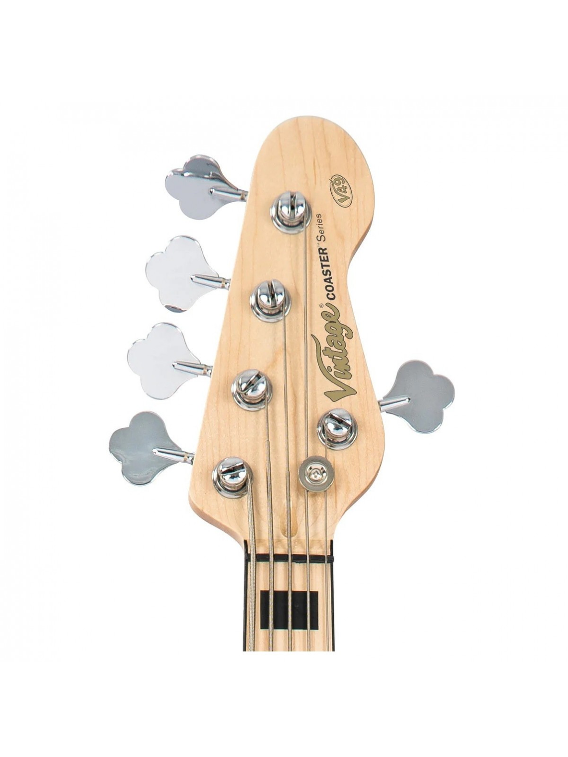 Bajo Electrico Vintage V49 Coaster 5 Cuerdas - Gloss Black - Vintage 3