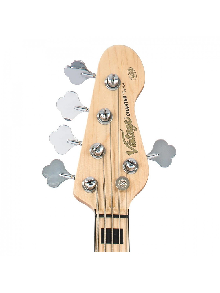 Bajo Electrico Vintage V49 Coaster 5 Cuerdas - Gloss Black - Vintage 3