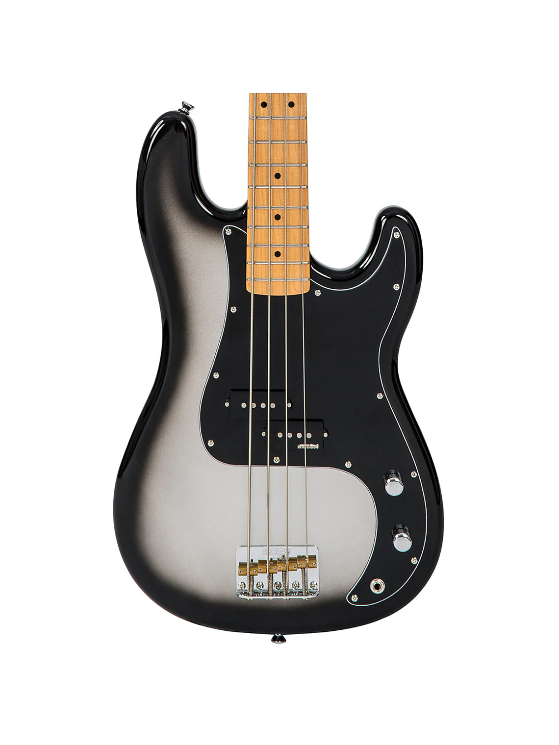 Bajo Electrico Vintage V4 Reissued- Silver Burst- Vintage 3