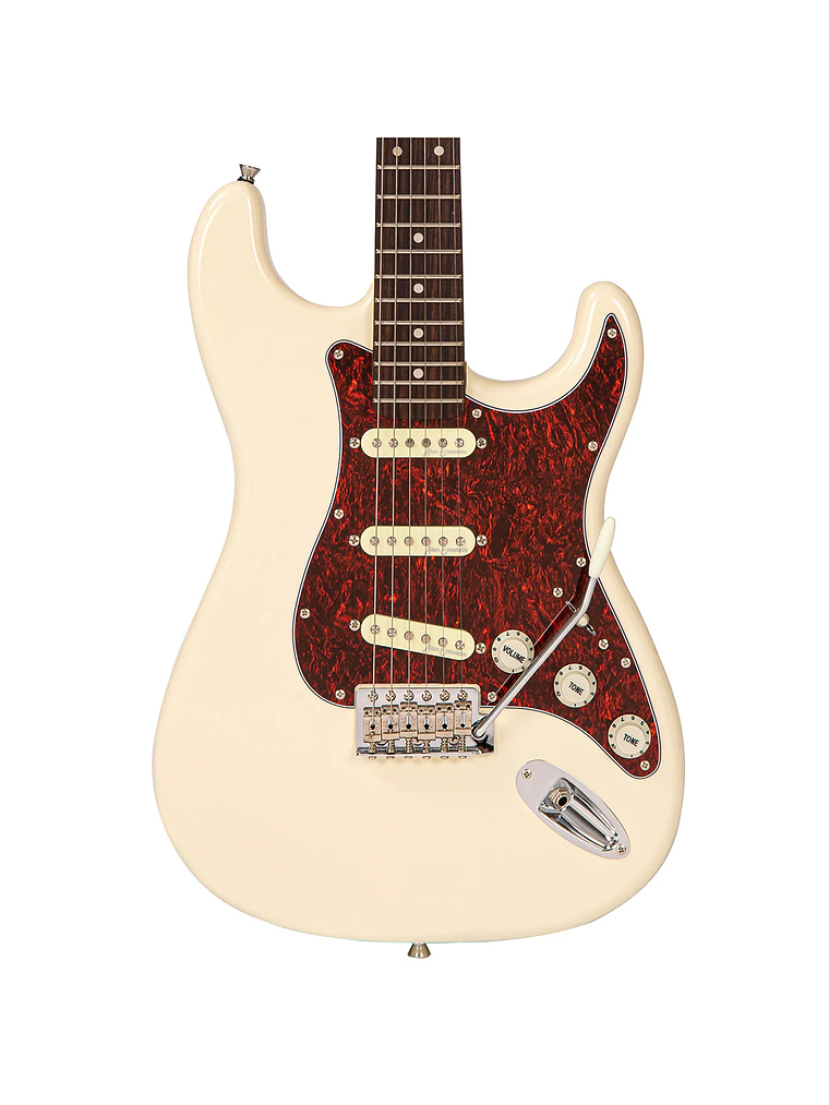 Guitarra Eléctrica Coaster V60 Blanca Vintage 3