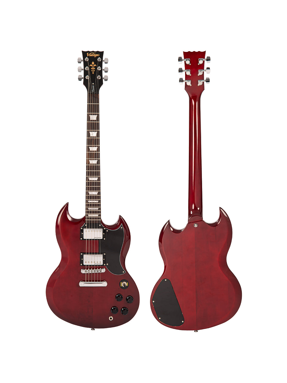 Guitarra Eléctrica Coaster V69 Cherry Red Vintage 3