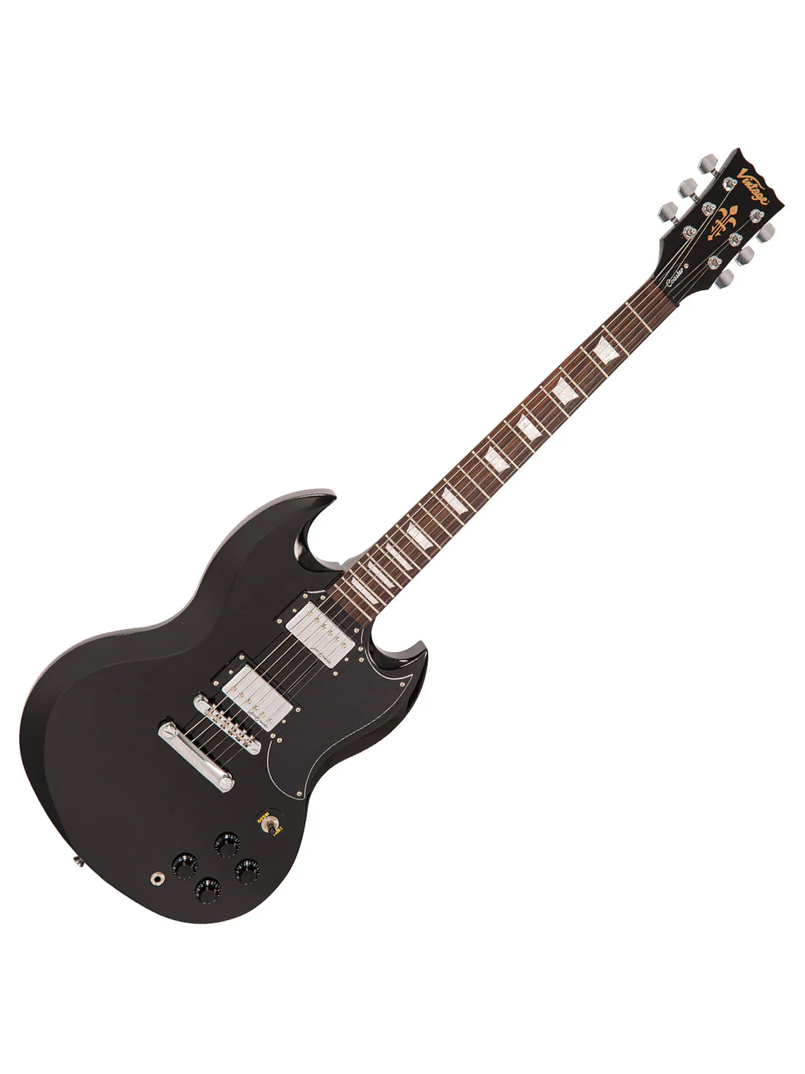 Guitarra Electrica Vintage V69 Coaster-Gloss Black- Vintage 1