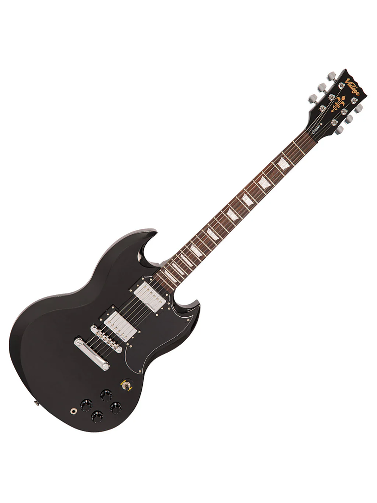 Guitarra Electrica Vintage V69 Coaster-Gloss Black- Vintage 1