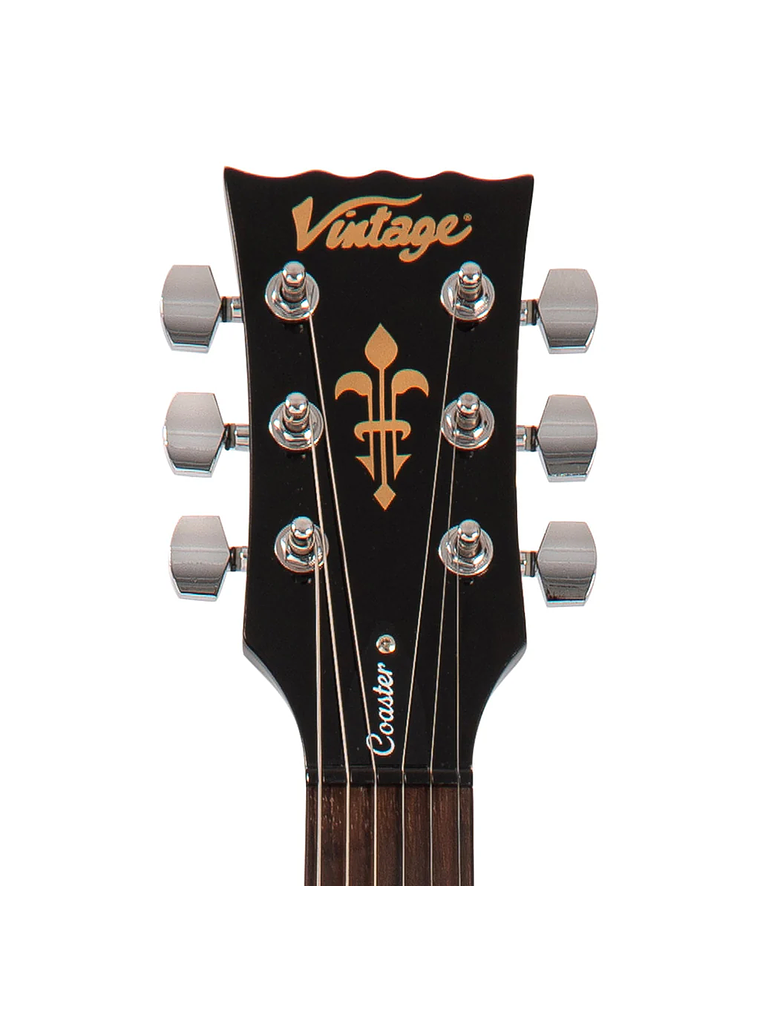 Guitarra Electrica Vintage V69 Coaster-Gloss Black- Vintage 6