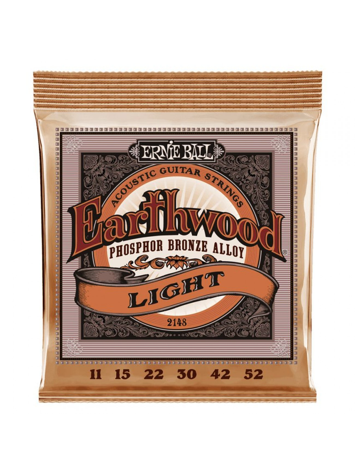 P02148 Set Cuerdas Light G. Acustica Earthwood Fosforo Bronce 11-52 Ernie Ball 1