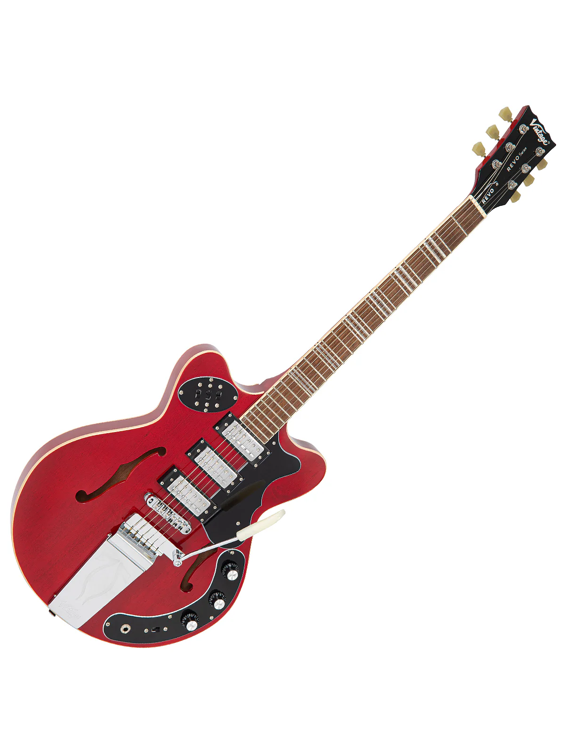 Guitarra SemiHollow REVO Cherry Red Vintage 1