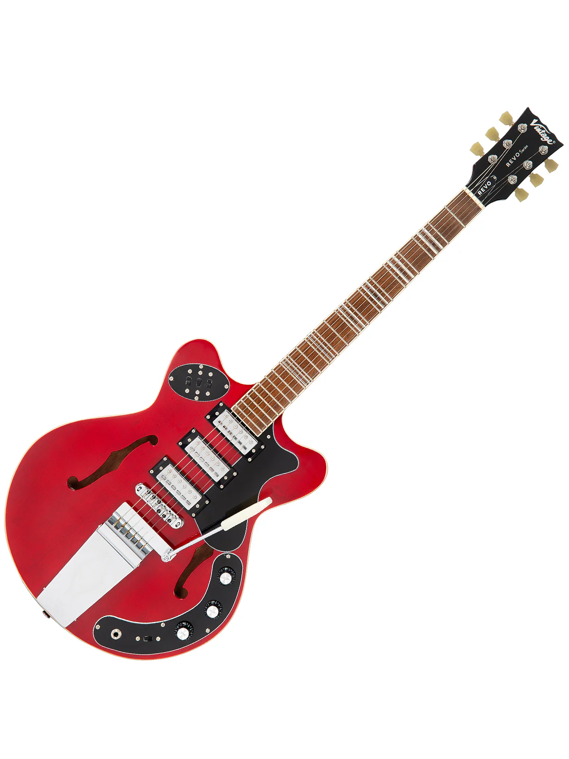 Guitarra SemiHollow REVO Cherry Red Vintage 3