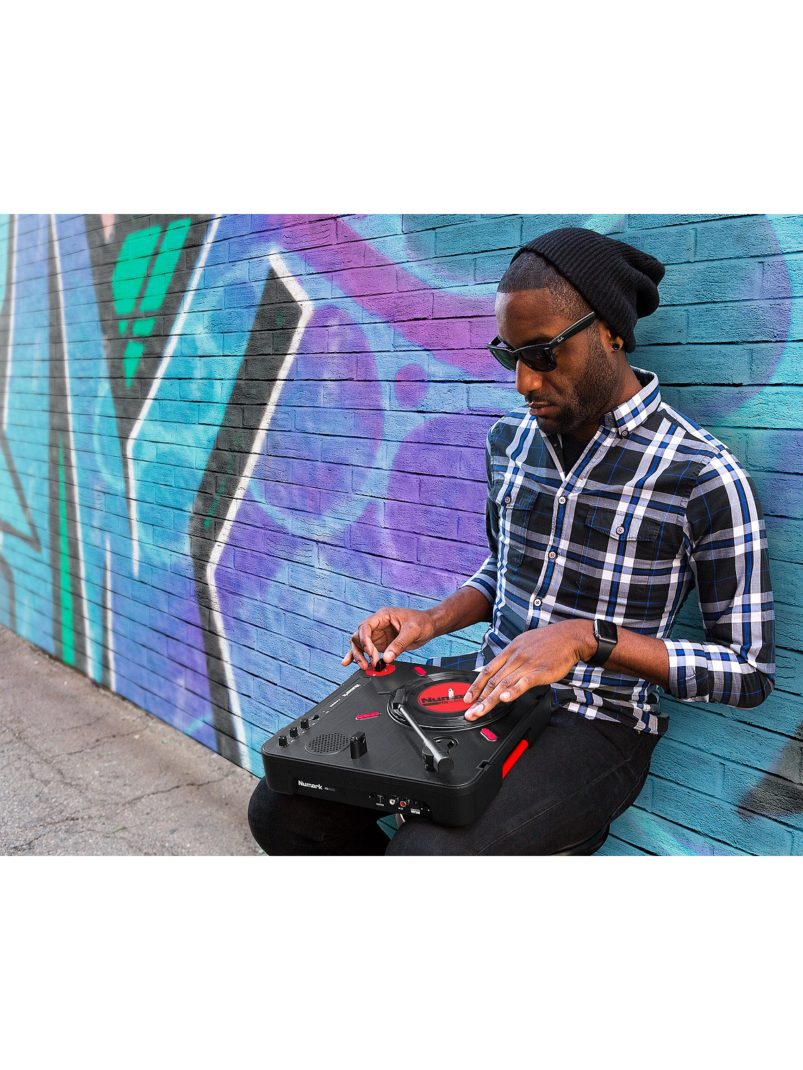 Tornamesa Portatil con Switch Scratch DJ PT01 Numark 2