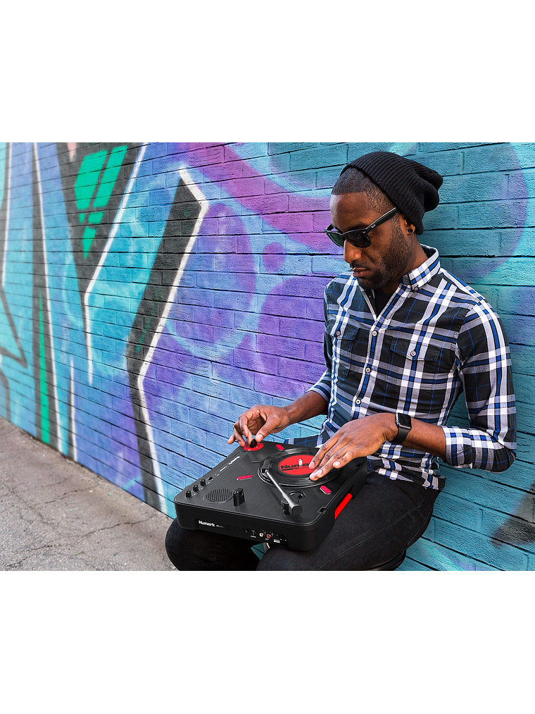 Tornamesa Portatil con Switch Scratch DJ PT01 Numark 2