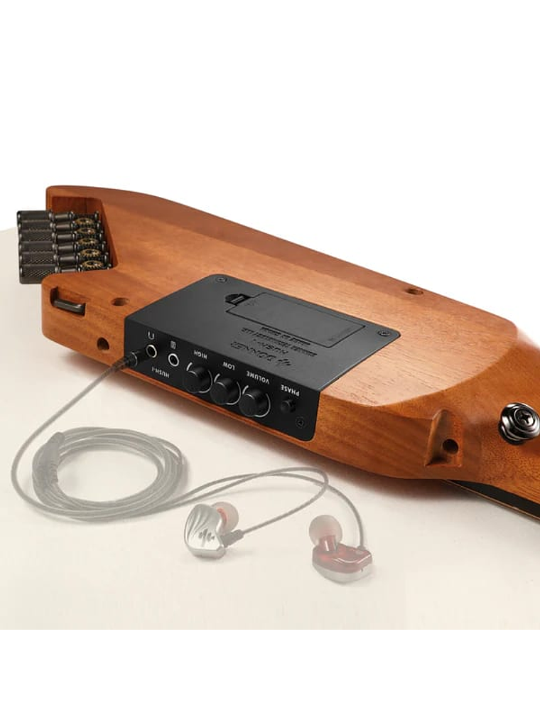 Guitarra Electroacústica de viaje Donner HUSH-I Mahogany  4