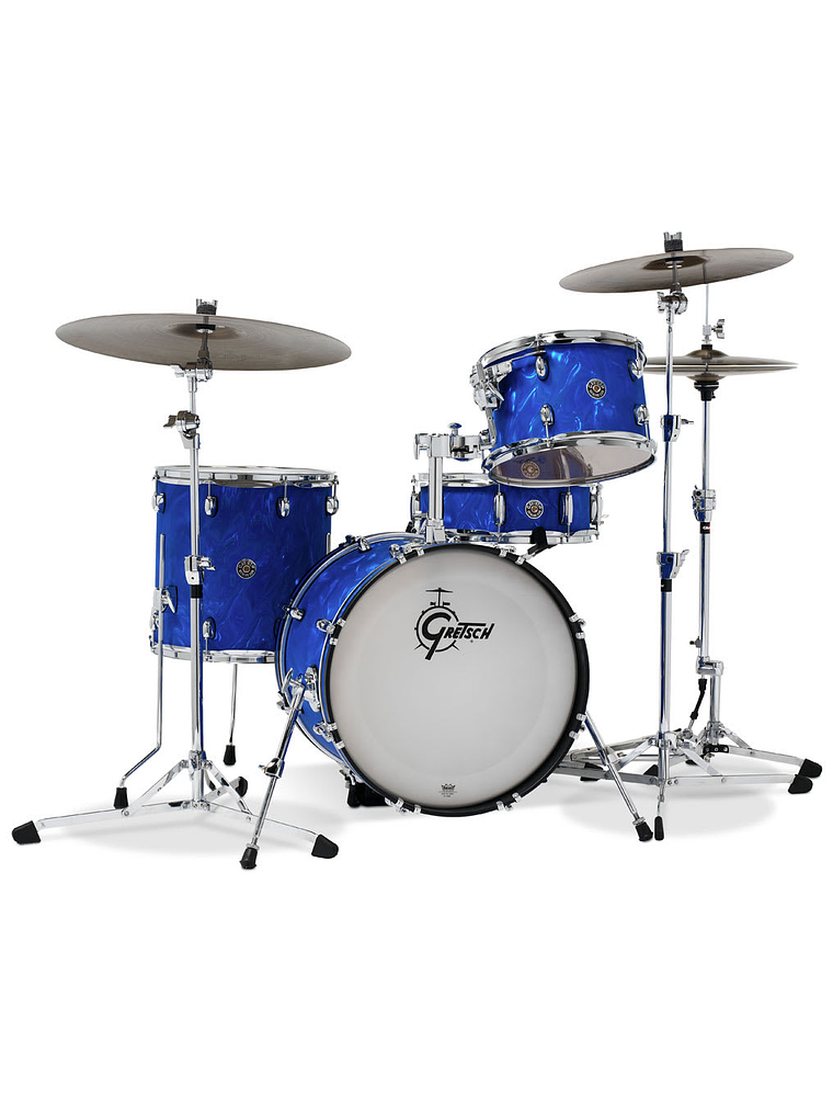 GRETSCH CATALINA CLUB JAZZ 12,14,18 + 14 X 6 BLUE SATIN FLAME 1