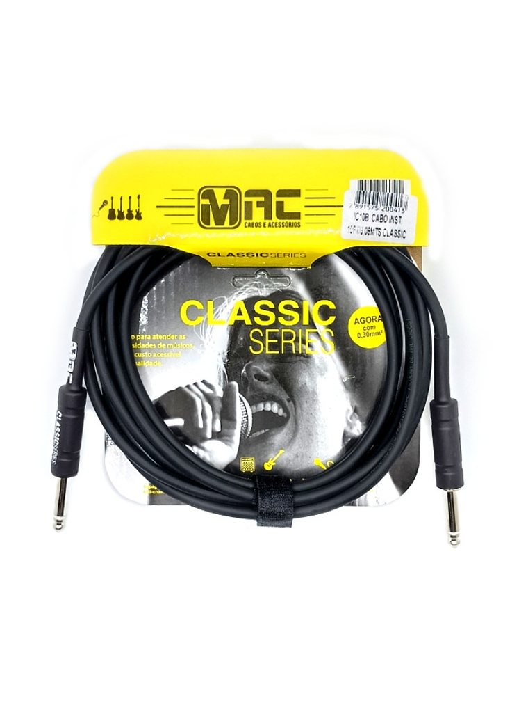 IC10B Cable de Instrumento 3 MT Classic Series MAC 1