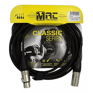  MAC-MC10XB  Cable De Microfono Classic Series 3.05 mt MAC