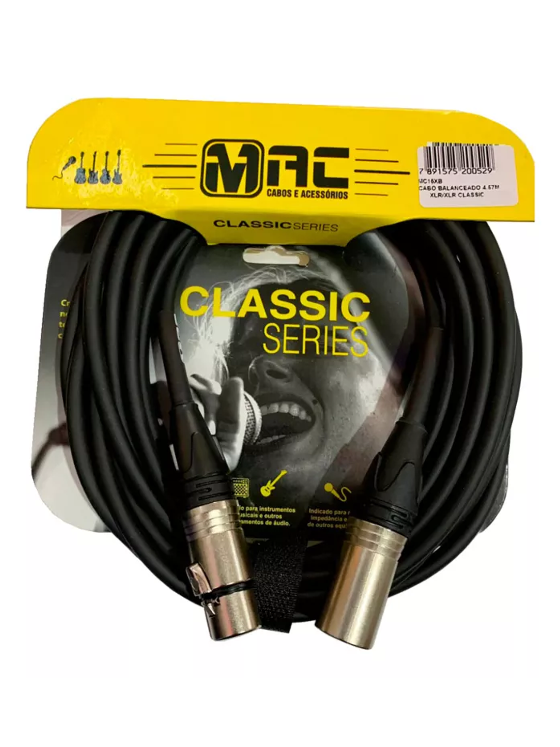 MAC-MC15XB  Cable De Microfono Classic Series 4.57 mt MAC 1