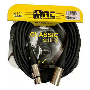 MAC-MC15XB  Cable De Microfono Classic Series 4.57 mt MAC