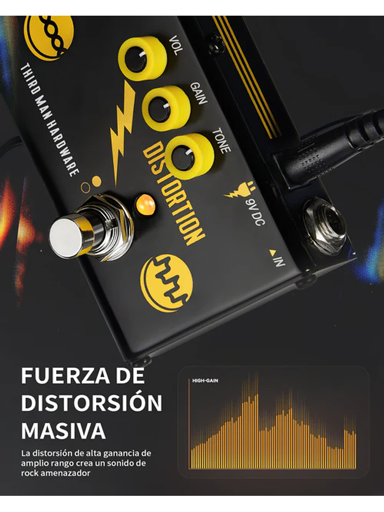 Pedal de efectos para guitarra Triple Threat Donner 7