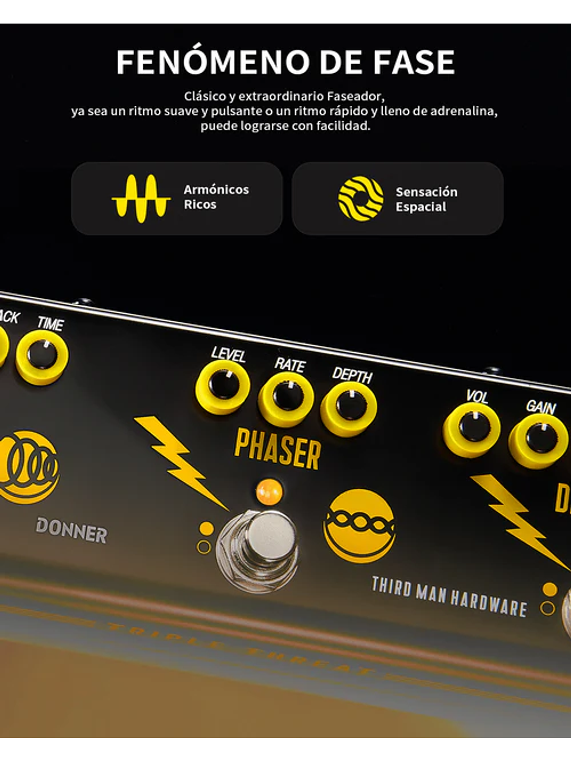 Pedal de efectos para guitarra Triple Threat Donner 6