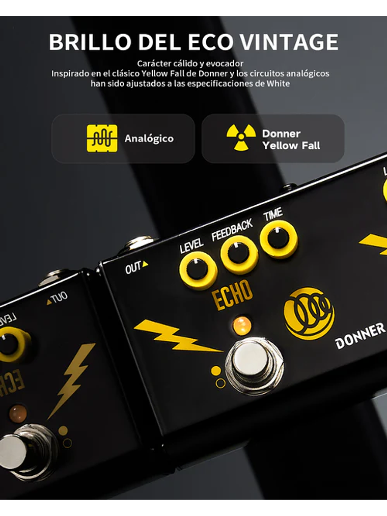 Pedal de efectos para guitarra Triple Threat Donner 5