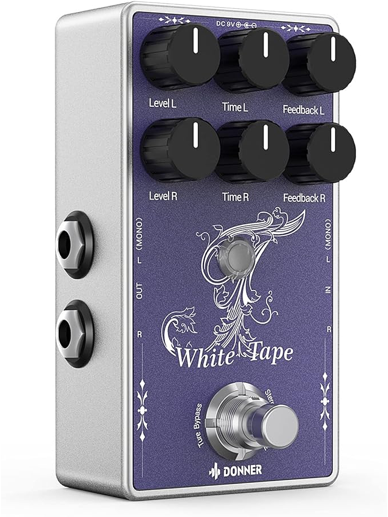 Pedal Delay White Tape EC1335 DONNER 1