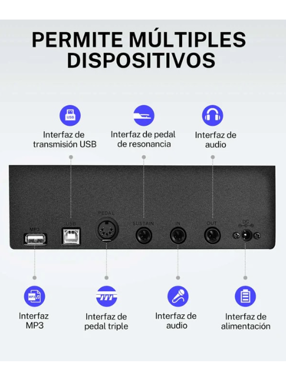 Piano Digital Donner DEP20Negro 88 Teclas Con Mueble 3