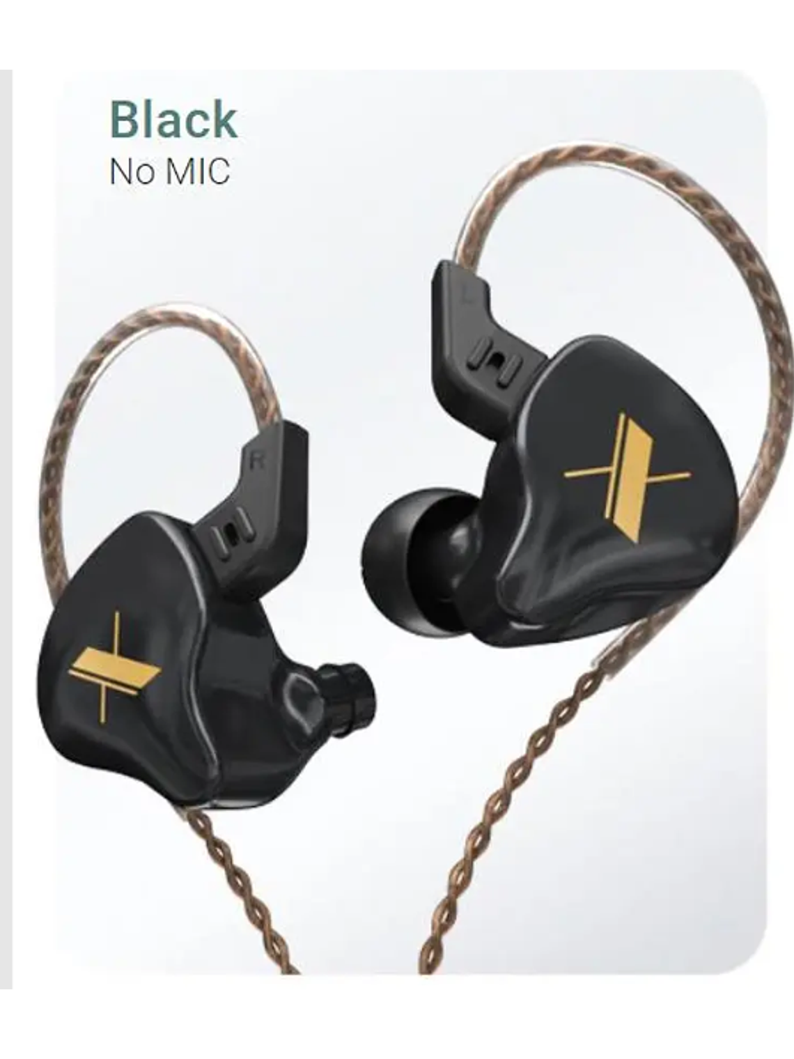 EDX-MIC Audífonos In-Ear Negros KZ 2