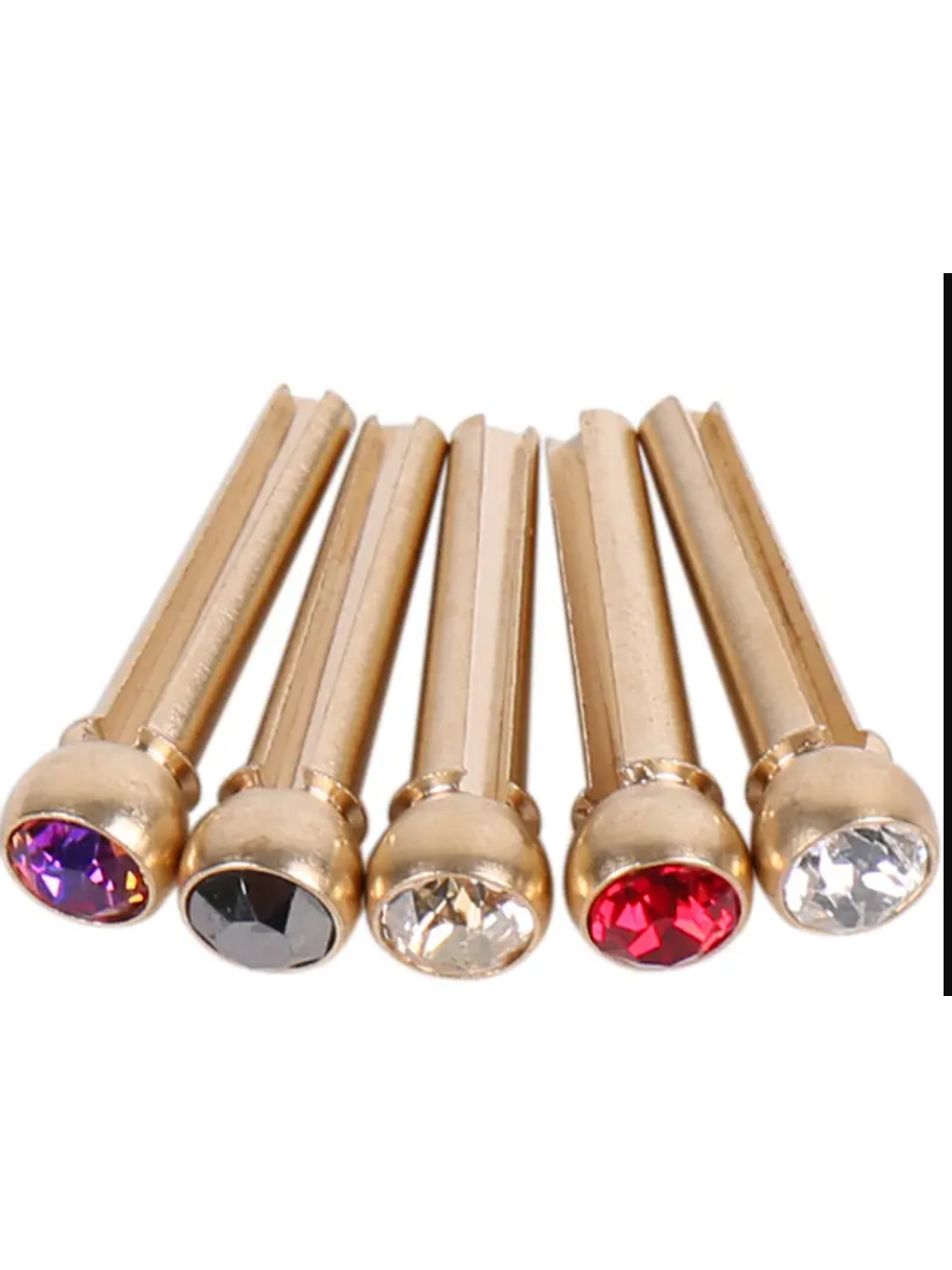 Pins Metálicos de guitarra clásica  Transparente 4