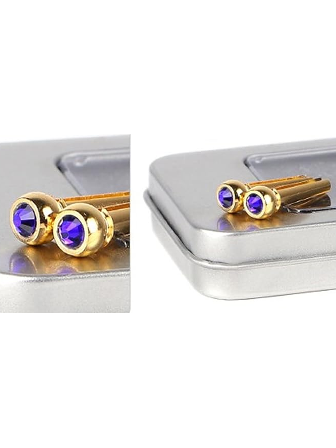 Pins Metálicos de guitarra clásica  Azul 1