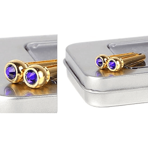 Pins Metálicos de guitarra clásica  Azul