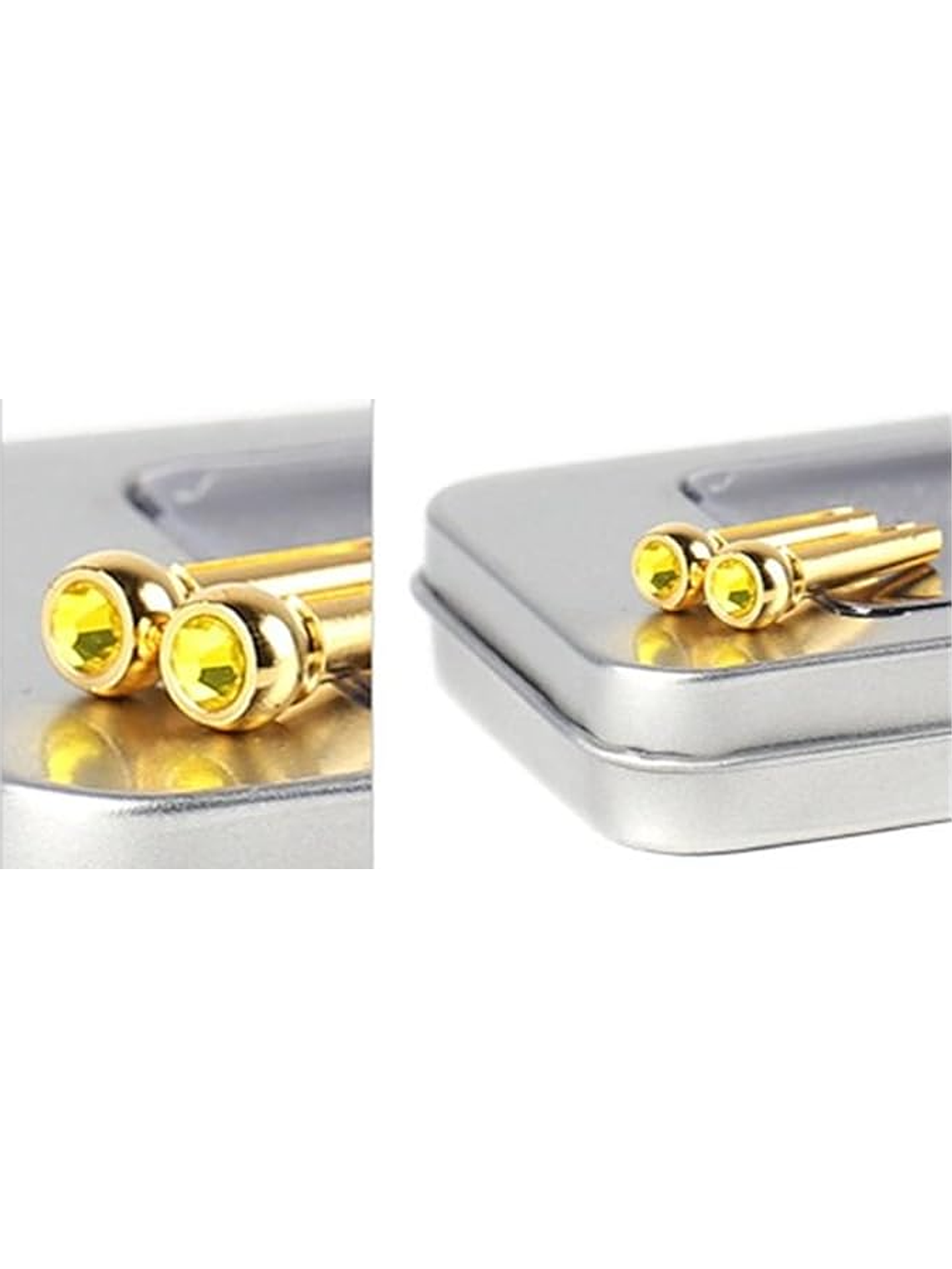 Pins Metálicos de guitarra clásica  Amarillo 1